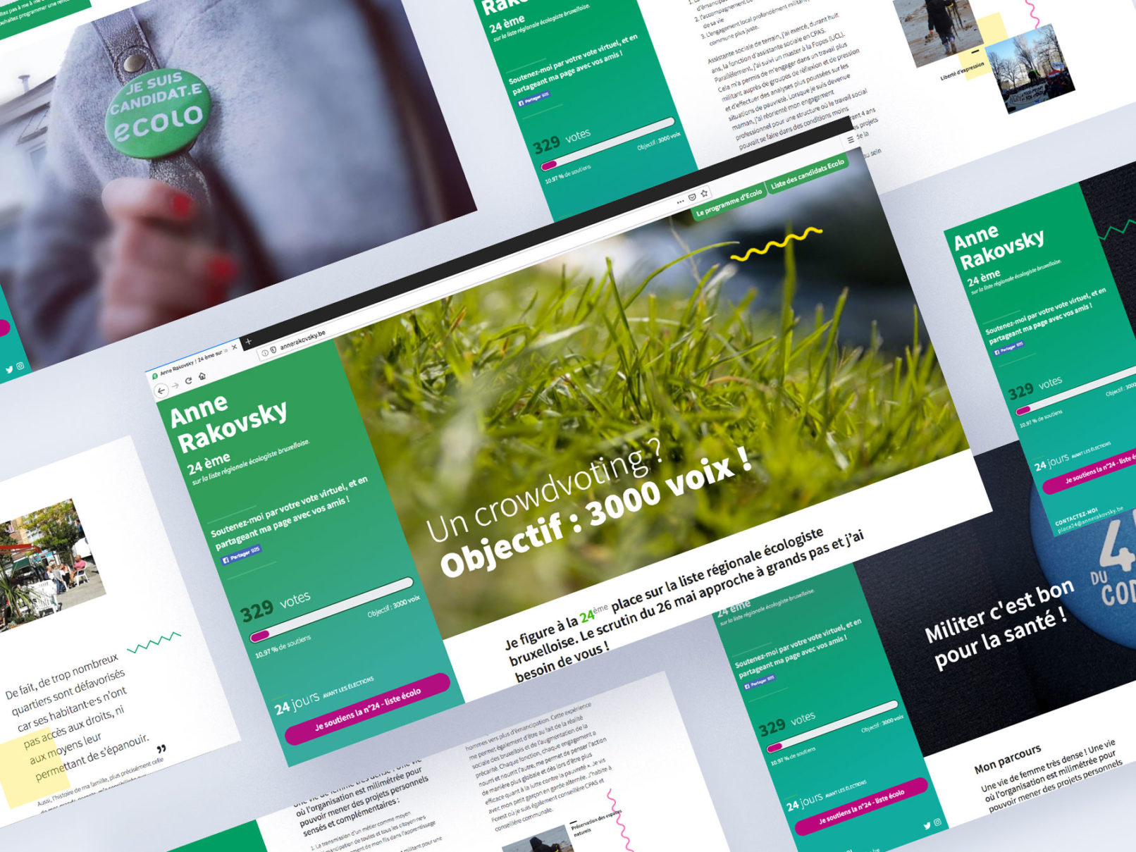 Site web Anne Rakovsky - Candidate Ecolo